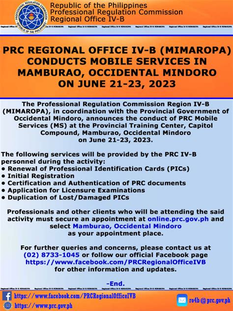 prc regional office iv-b (mimaropa)